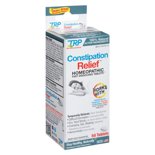 TRP Constipation Relief Homeopathic Fast Dissolving Tablets, 50 Ea